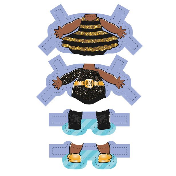 LOL Surprise, Dress Up - Paper Dolls 2-pak