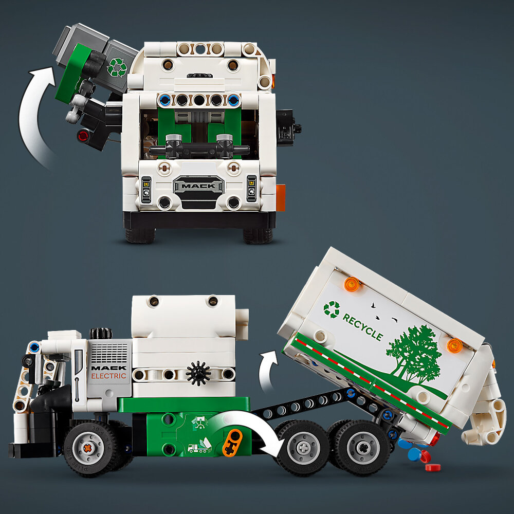 LEGO Technic - Mack LR Electric-skraldevogn 8+