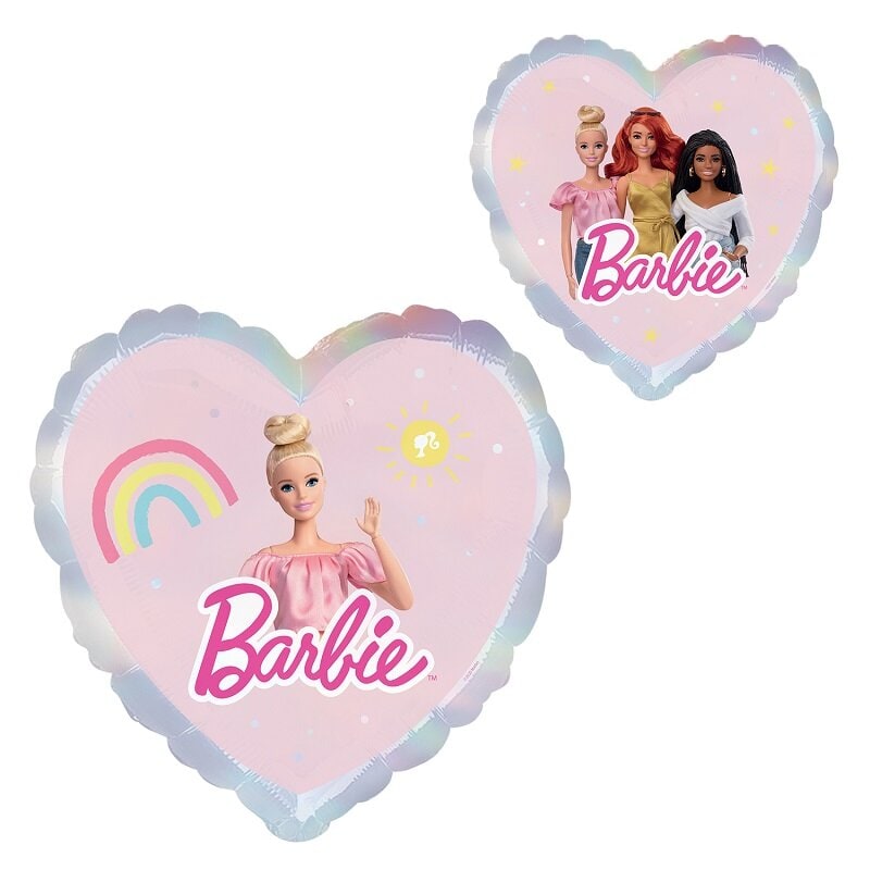 Barbie - Hjerteformet folieballon 43 cm