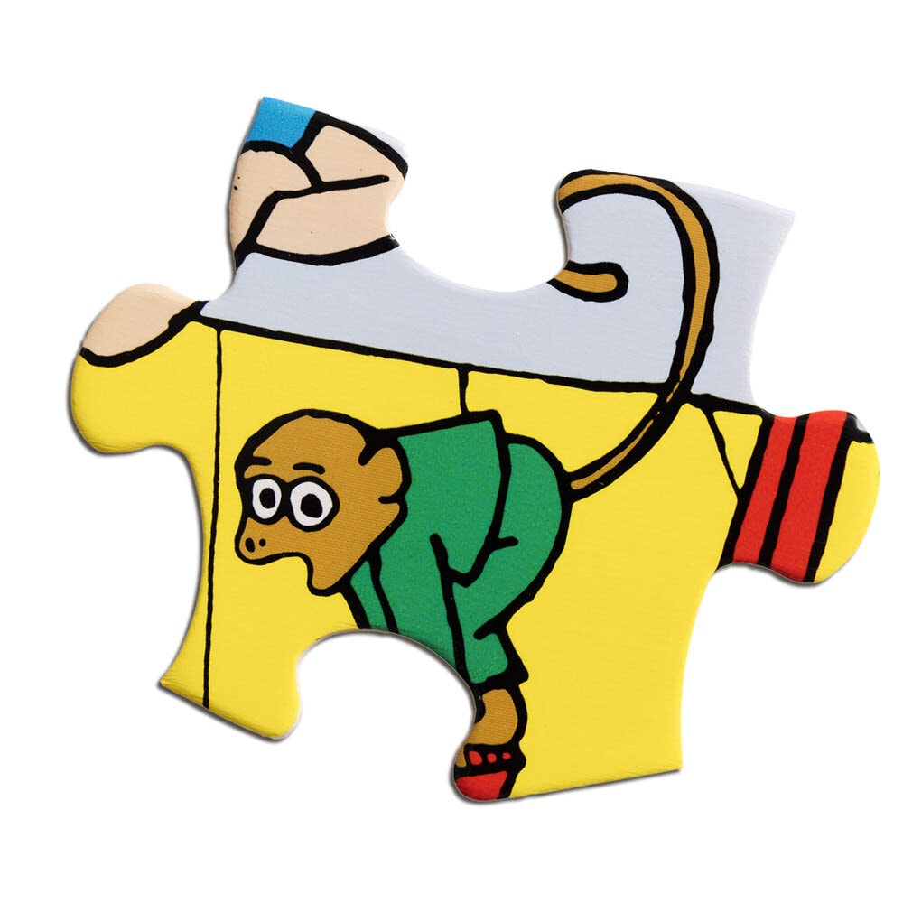 Pippi Langstrømpe - Træpuslespil 12 brikker