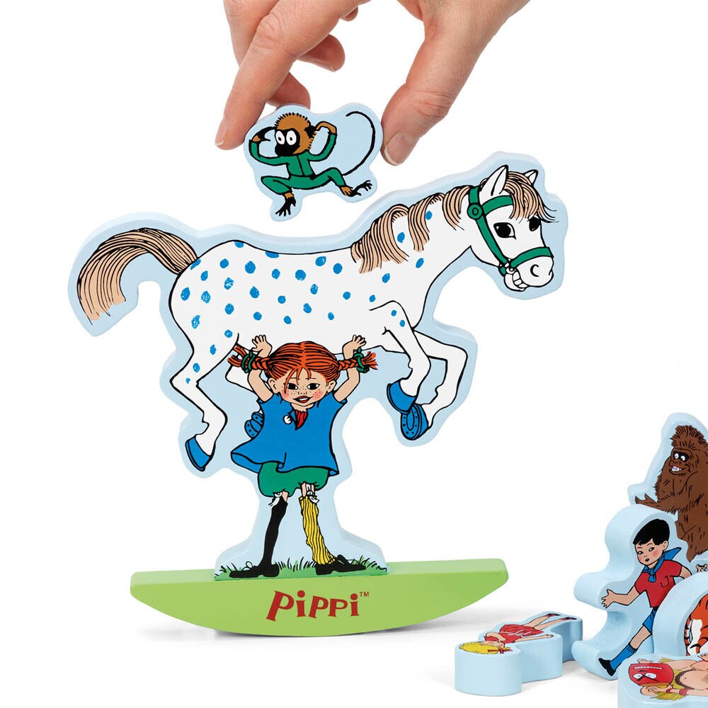 Pippi Langstrømpe - Balancelegetøj 12 stk.