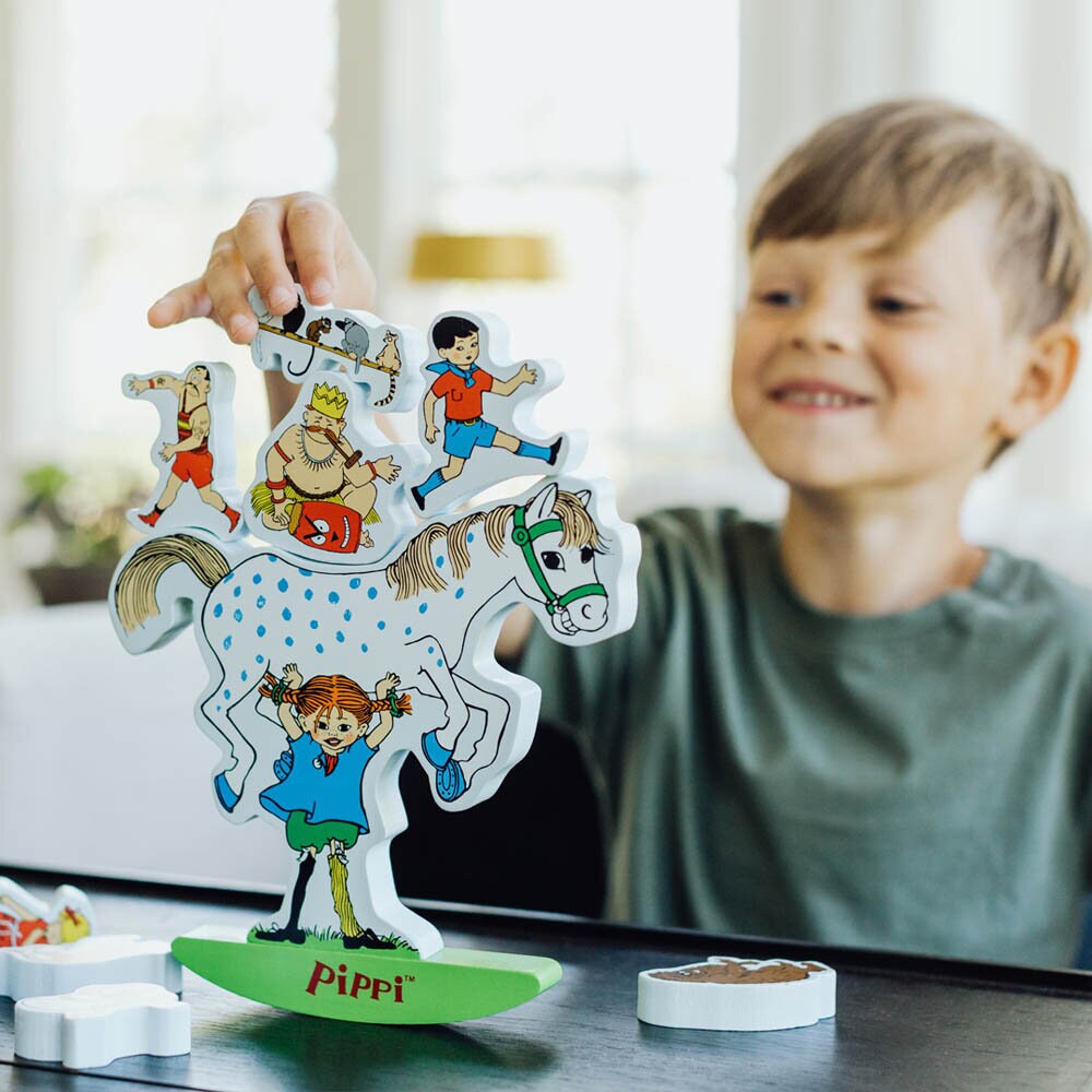 Pippi Langstrømpe - Balancelegetøj 12 stk.