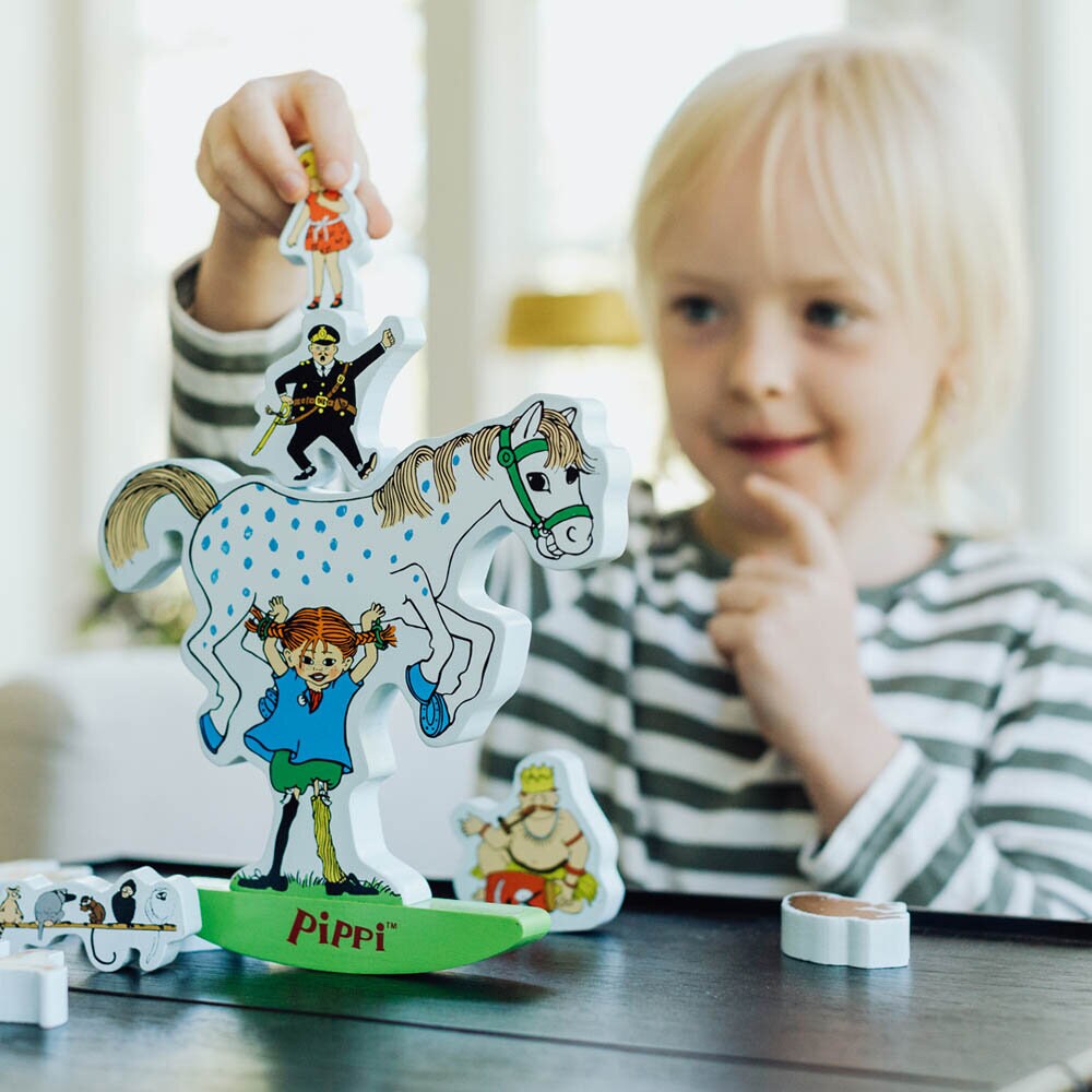 Pippi Langstrømpe - Balancelegetøj 12 stk.