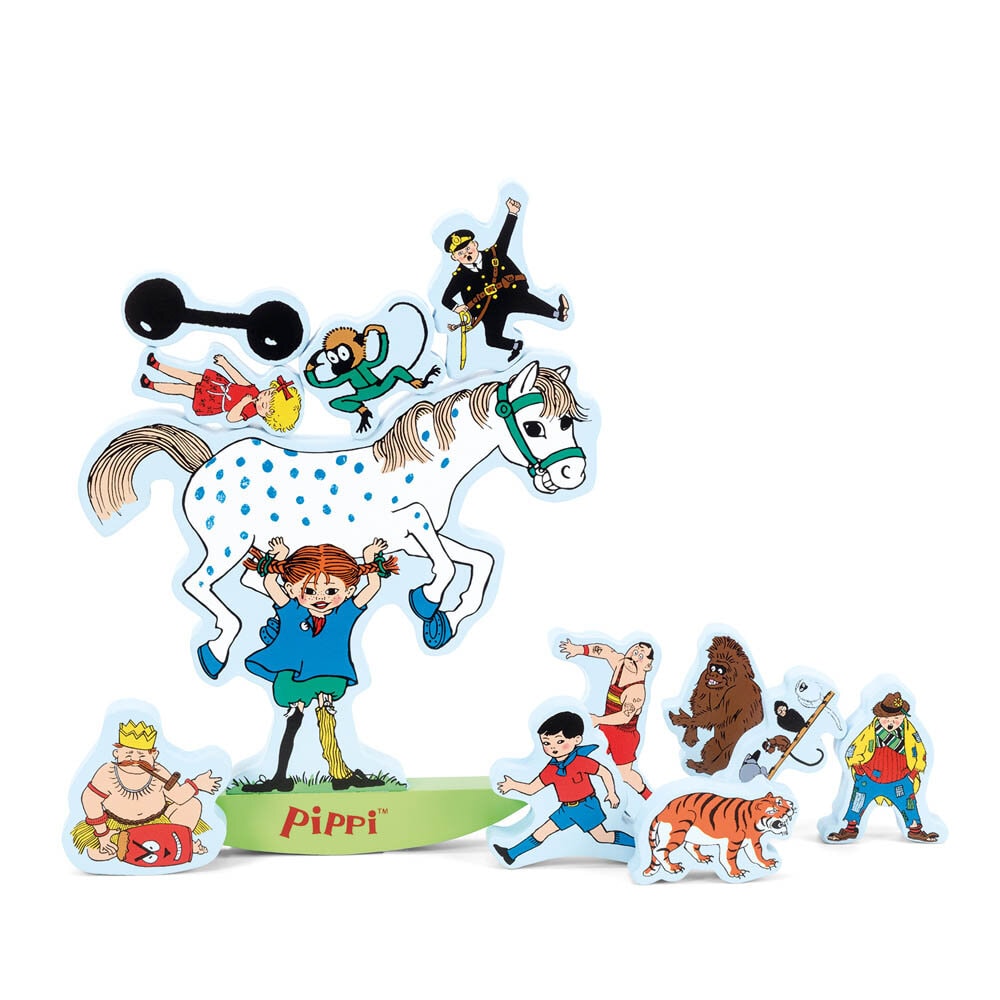 Pippi Langstrømpe - Balancelegetøj 12 stk.