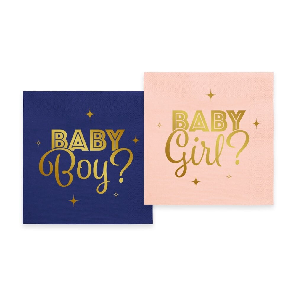 Gender Reveal Servietter 20 stk