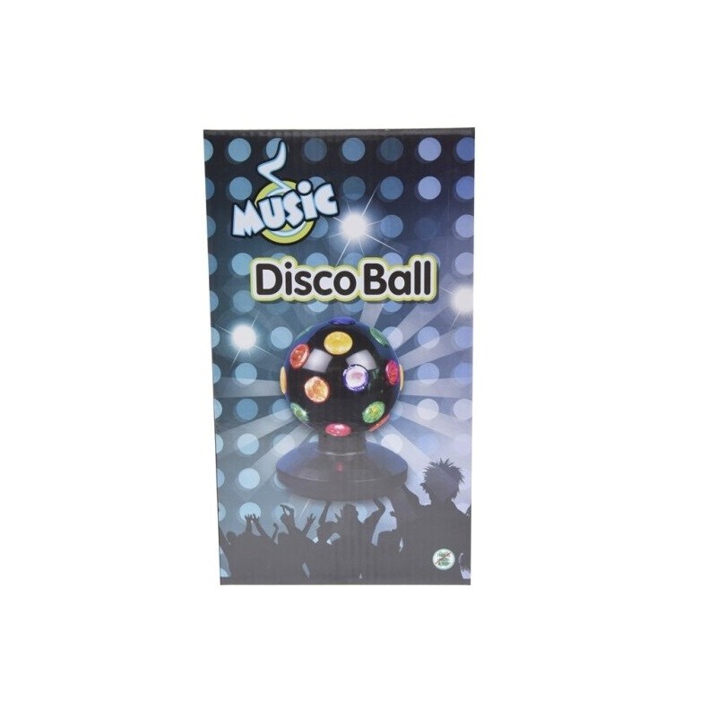 Diskokugle med strømadapter 10 cm