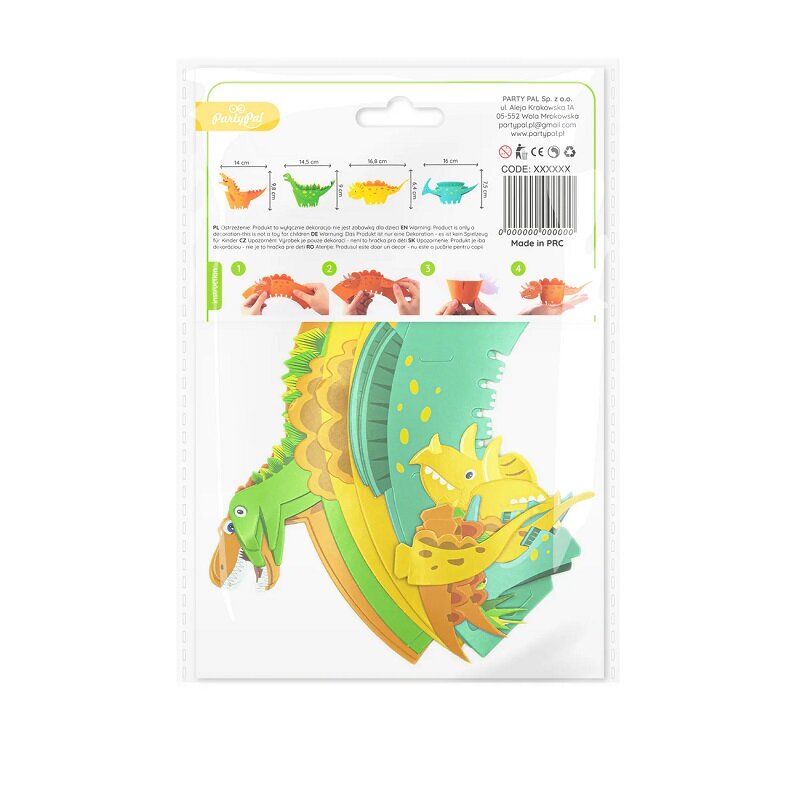 Dinosaur Cupcake wrappers 8 stk