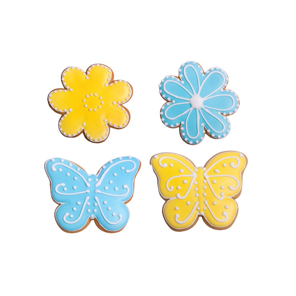 Kageudstikkere - Sommerfugl & Blomst 3-pak