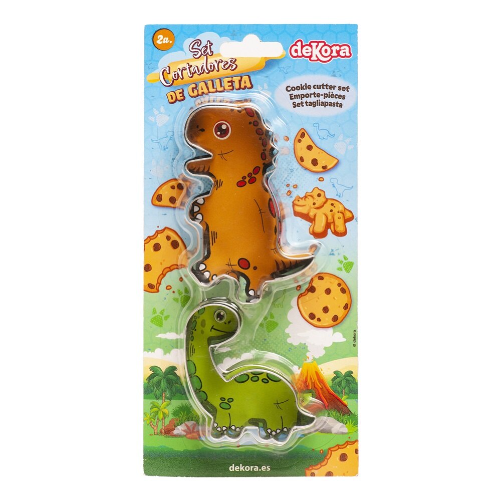 Dinosaur kageudstikkere 2-pak