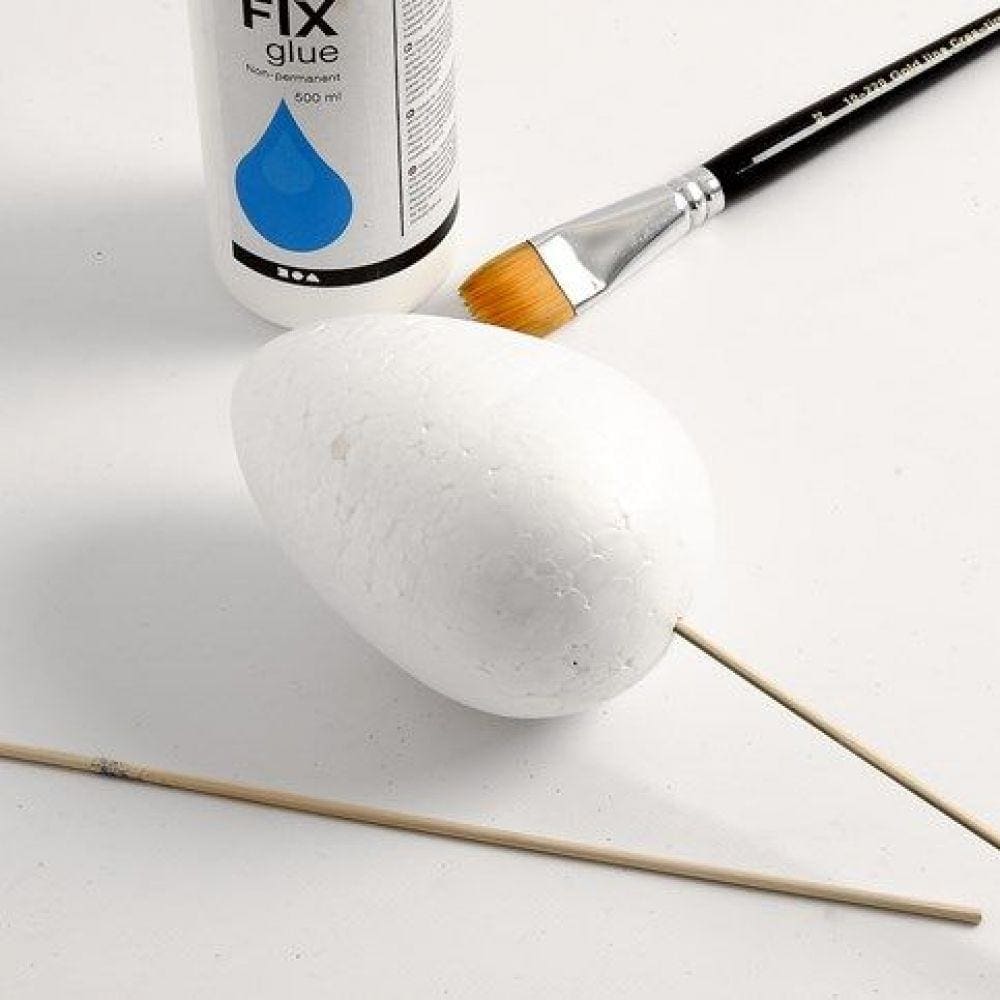 Dekorationsæg i flamingo 5 stk