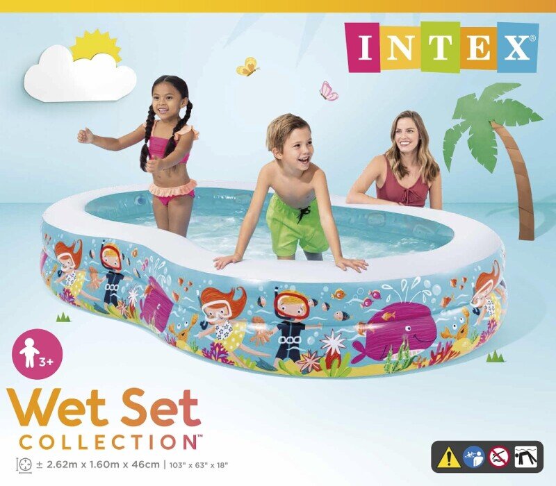 Intex Børnepool med snorklemotiv 262 cm