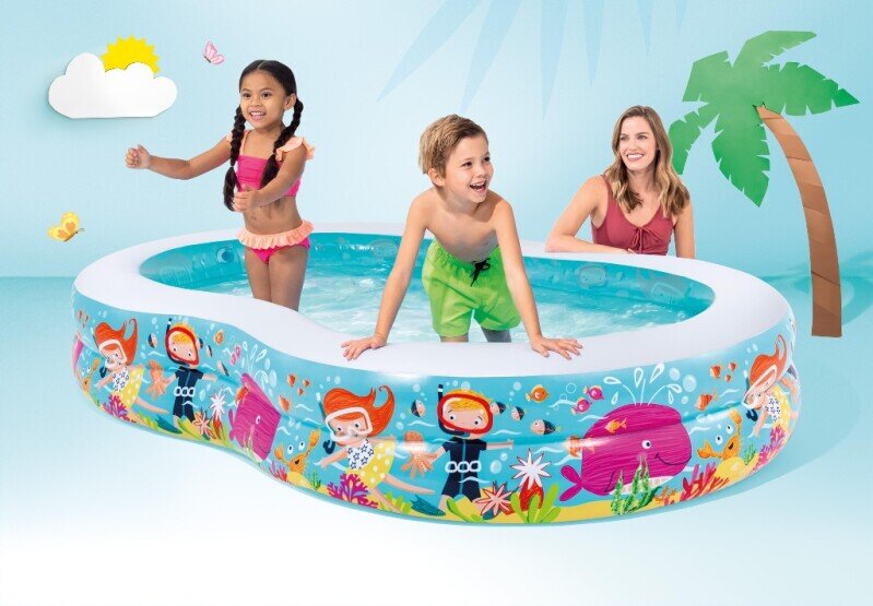 Intex Børnepool med snorklemotiv 262 cm