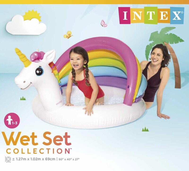 Intex Børnepool Enhjørning 127 cm