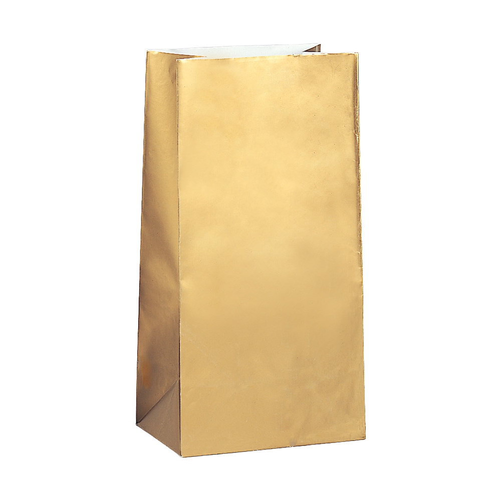 Slikposer af papir - Guldmetallic 10 stk