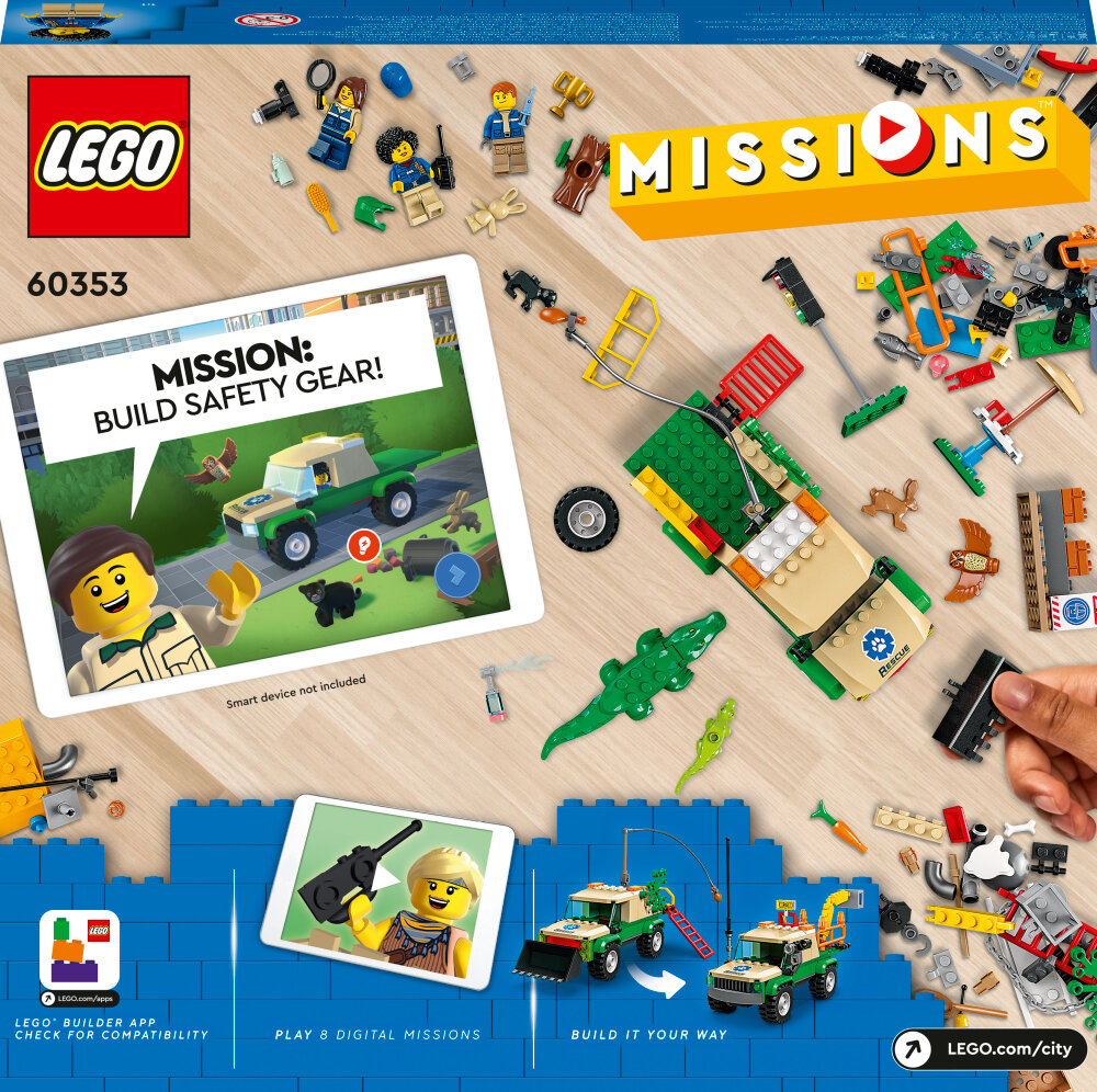 LEGO City - Redningsmissioner for vilde dyr 6+
