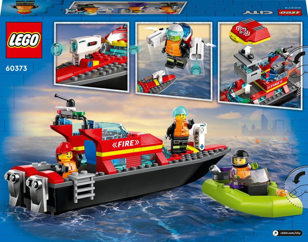 LEGO City - Brandvæsnets redningsbåd 5+