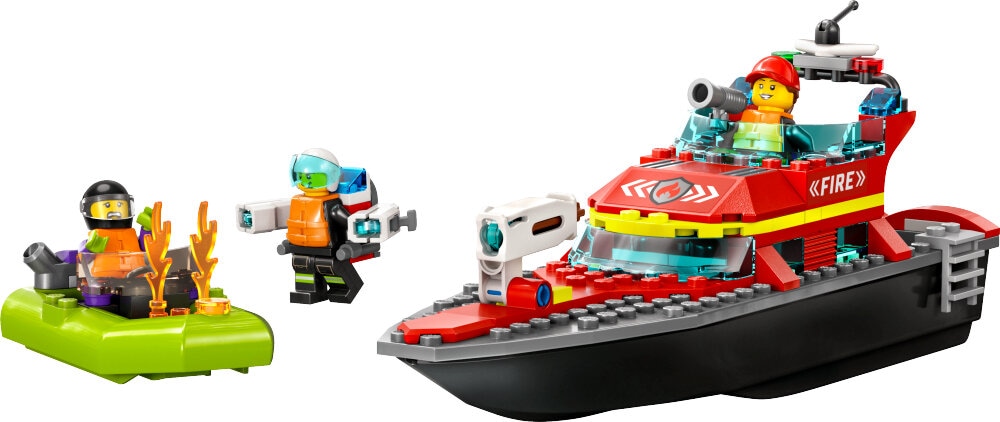 LEGO City - Brandvæsnets redningsbåd 5+