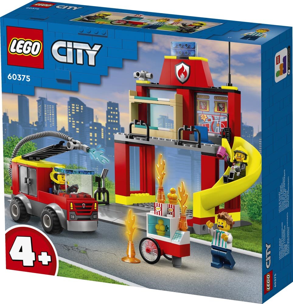 LEGO City - Brandstation og brandbil 4+