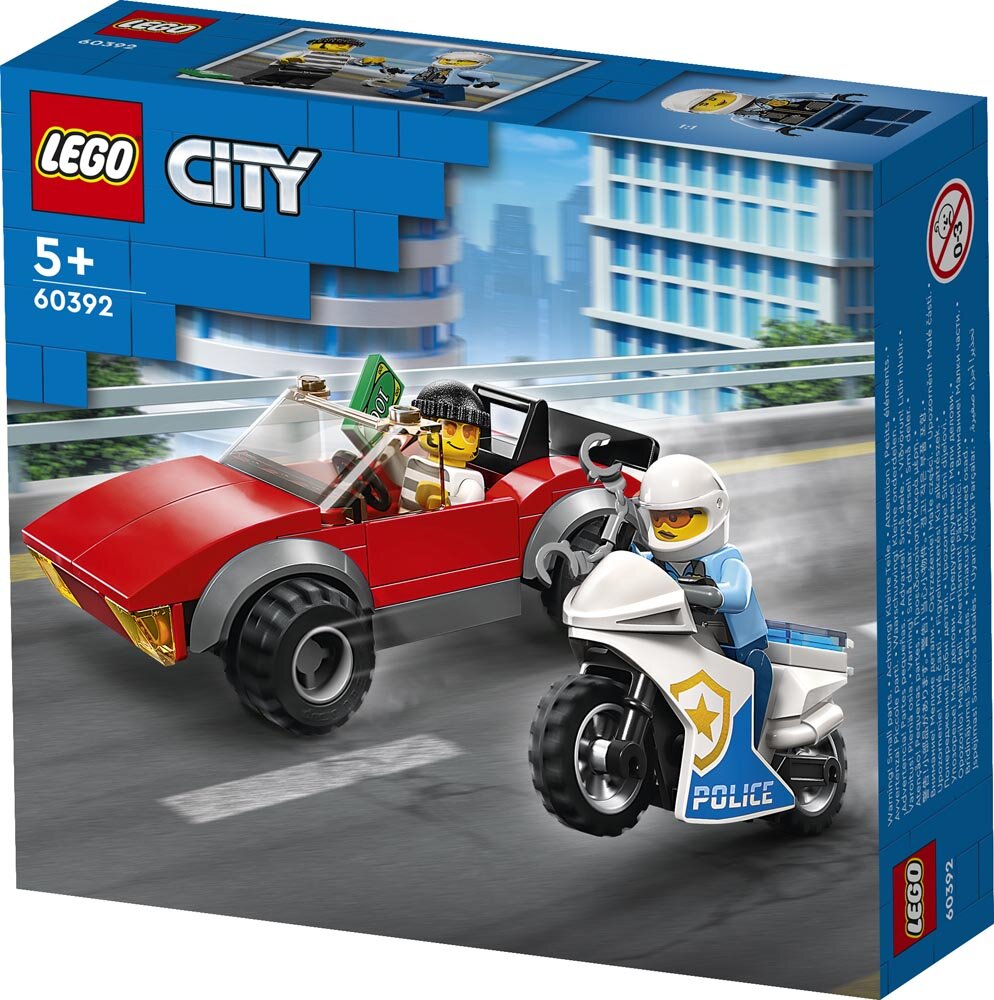 LEGO City - Politimotorcykel på biljagt 5+