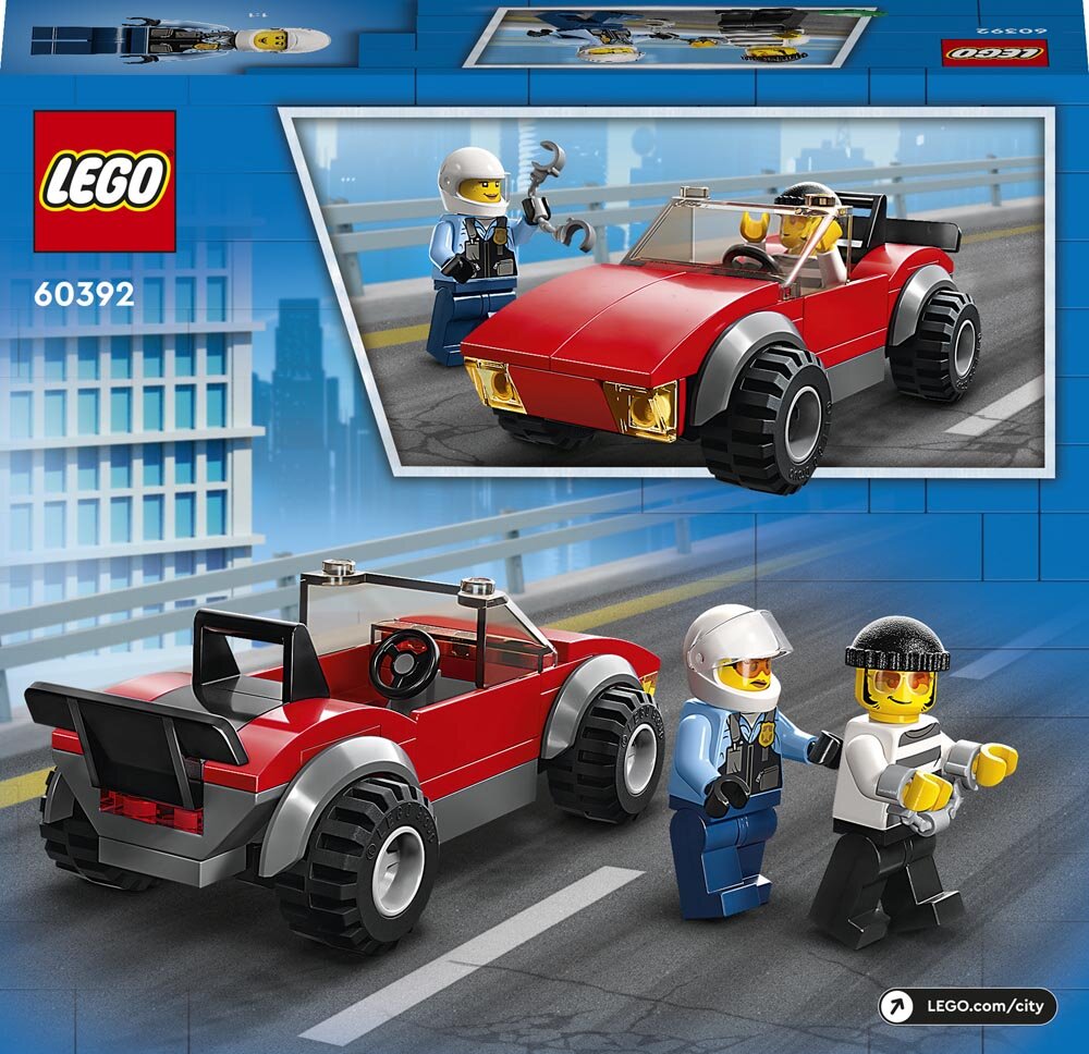 LEGO City - Politimotorcykel på biljagt 5+