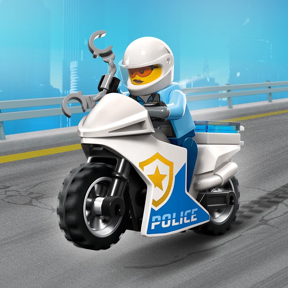 LEGO City - Politimotorcykel på biljagt 5+
