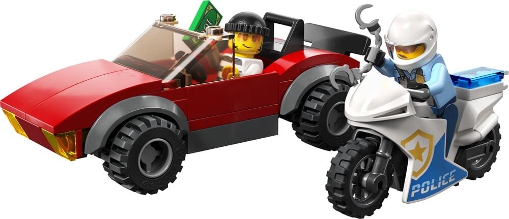 LEGO City - Politimotorcykel på biljagt 5+