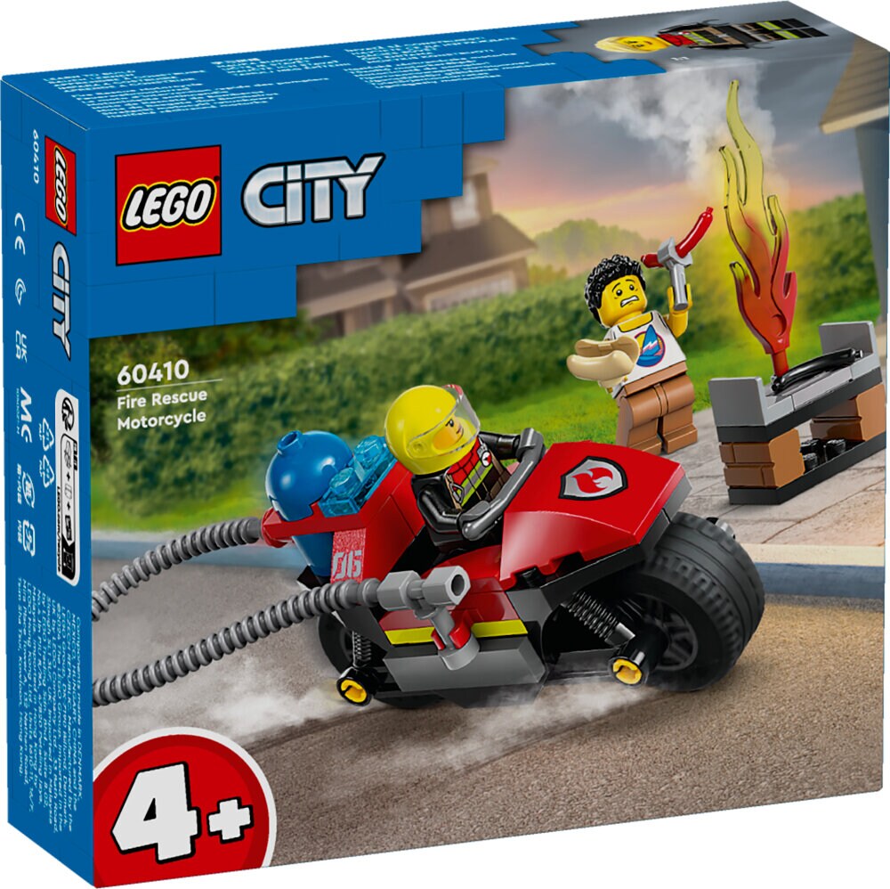 LEGO City - Brandslukningsmotorcykel 4+