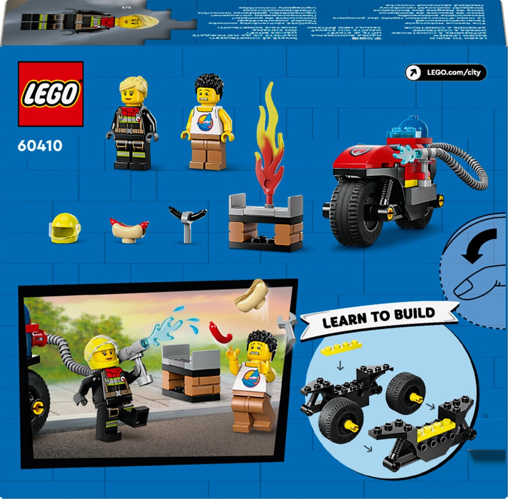 LEGO City - Brandslukningsmotorcykel 4+