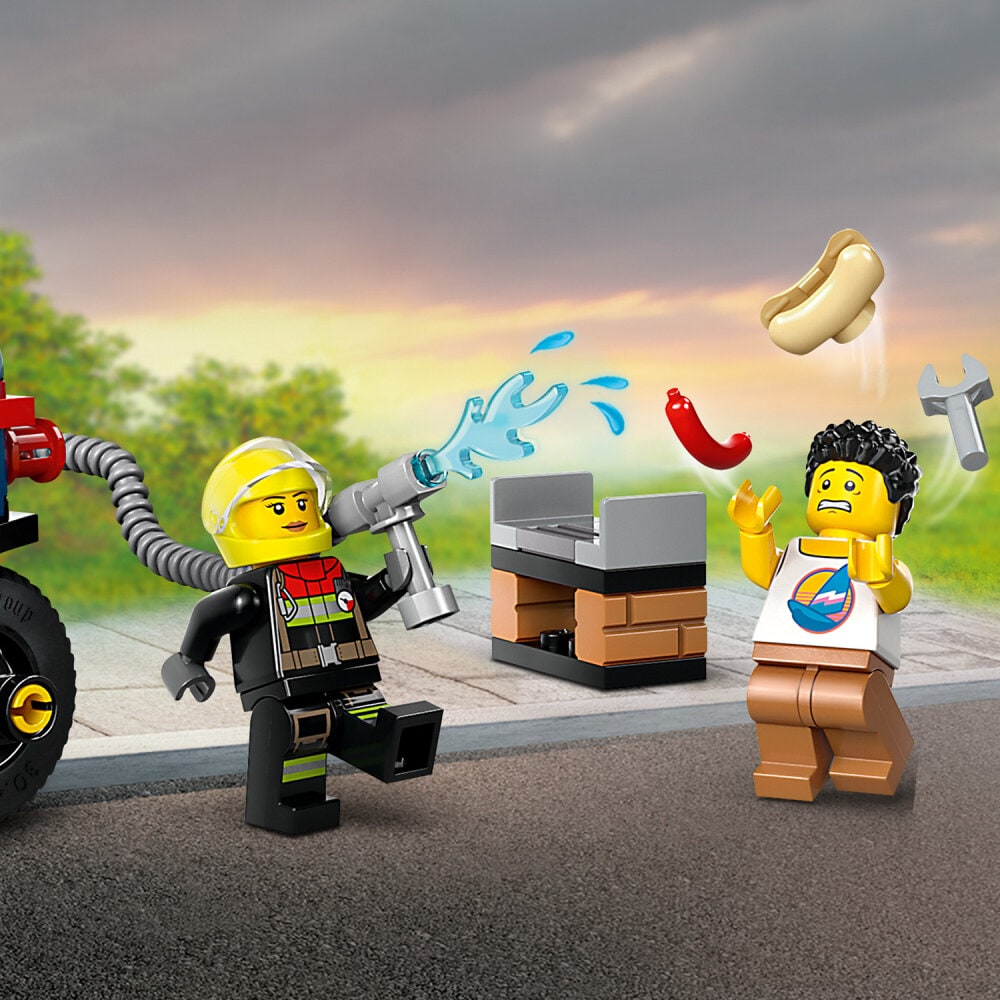 LEGO City - Brandslukningsmotorcykel 4+