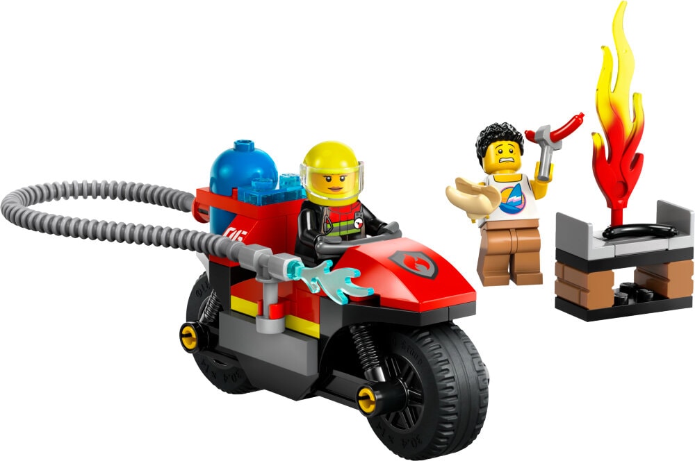 LEGO City - Brandslukningsmotorcykel 4+