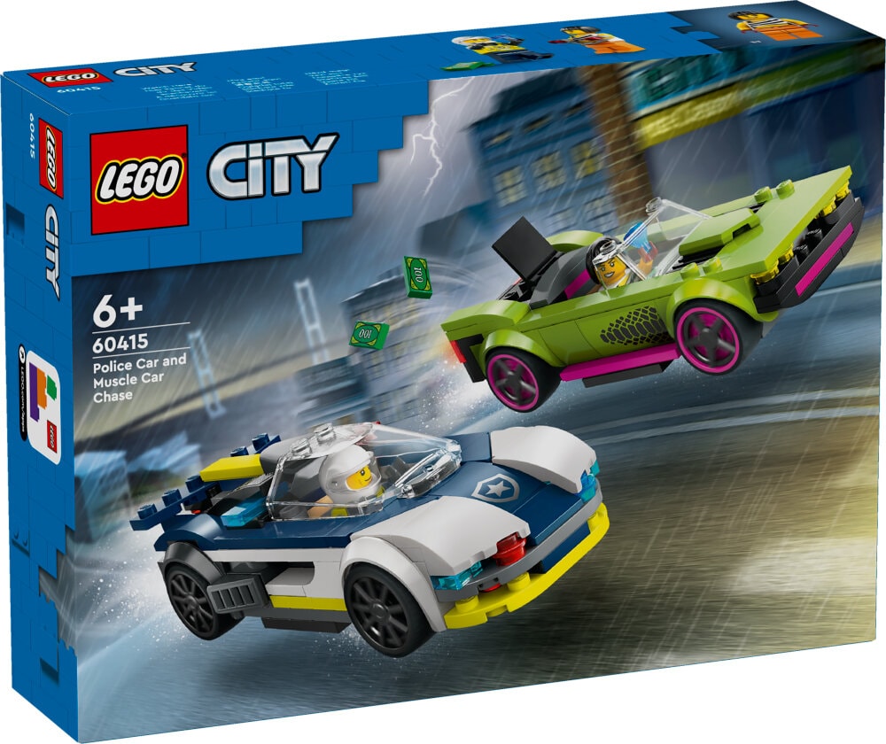 LEGO City - Biljagt med politi og muskelbil 6+