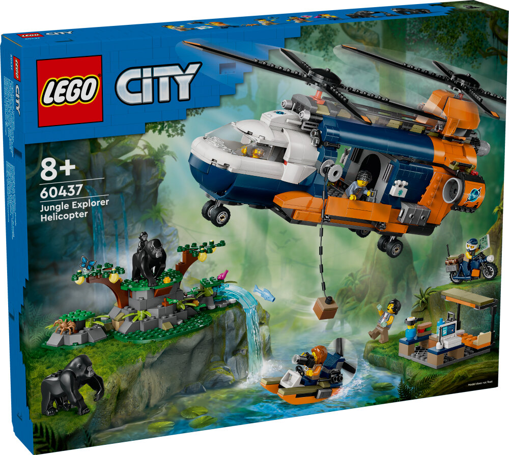 LEGO City - Jungleeventyr – helikopter og ekspeditionsbase 8+
