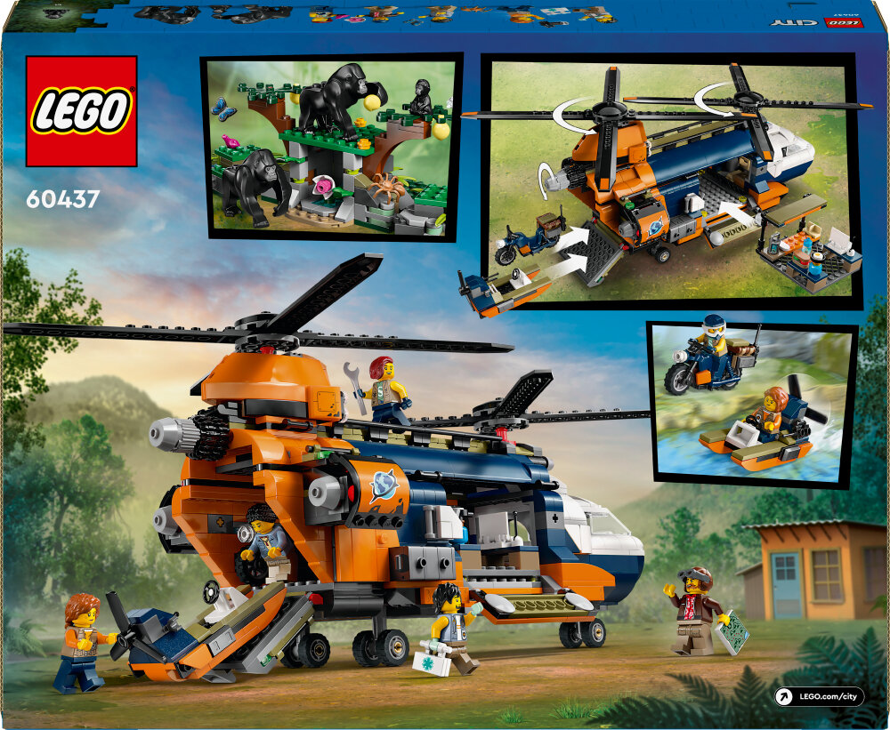 LEGO City - Jungleeventyr – helikopter og ekspeditionsbase 8+