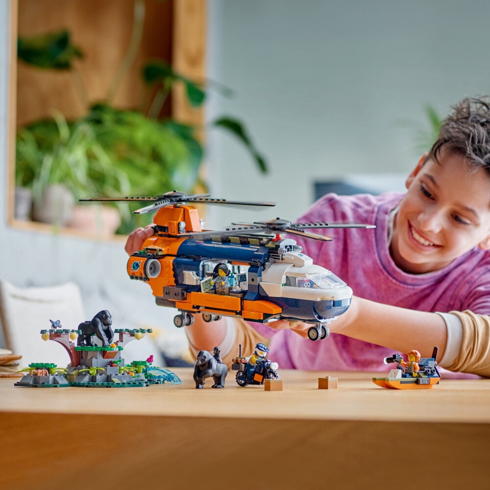LEGO City - Jungleeventyr – helikopter og ekspeditionsbase 8+