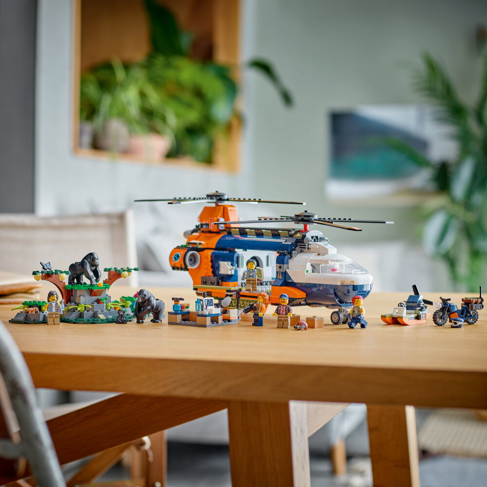 LEGO City - Jungleeventyr – helikopter og ekspeditionsbase 8+