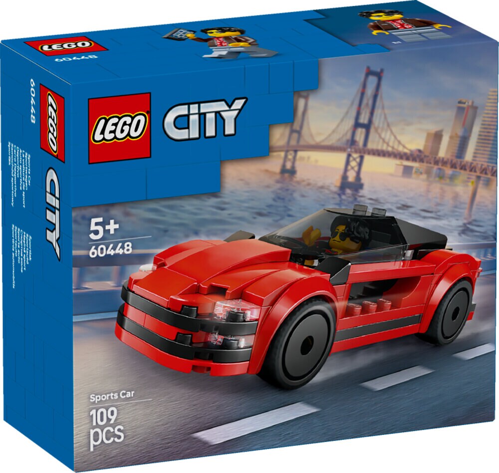 LEGO City - Rød sportsvogn 5+