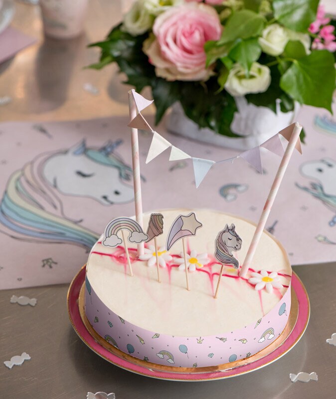 Enhjørning - Kagedekoration