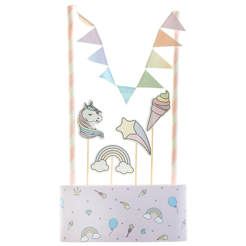 Enhjørning - Kagedekoration