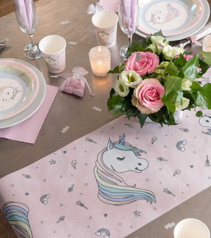 Enhjørning - Tallerkener 10 stk