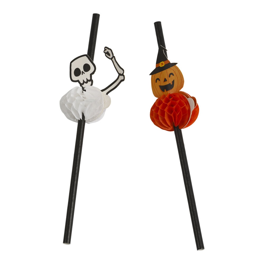 Papsugerør Halloween 6 stk