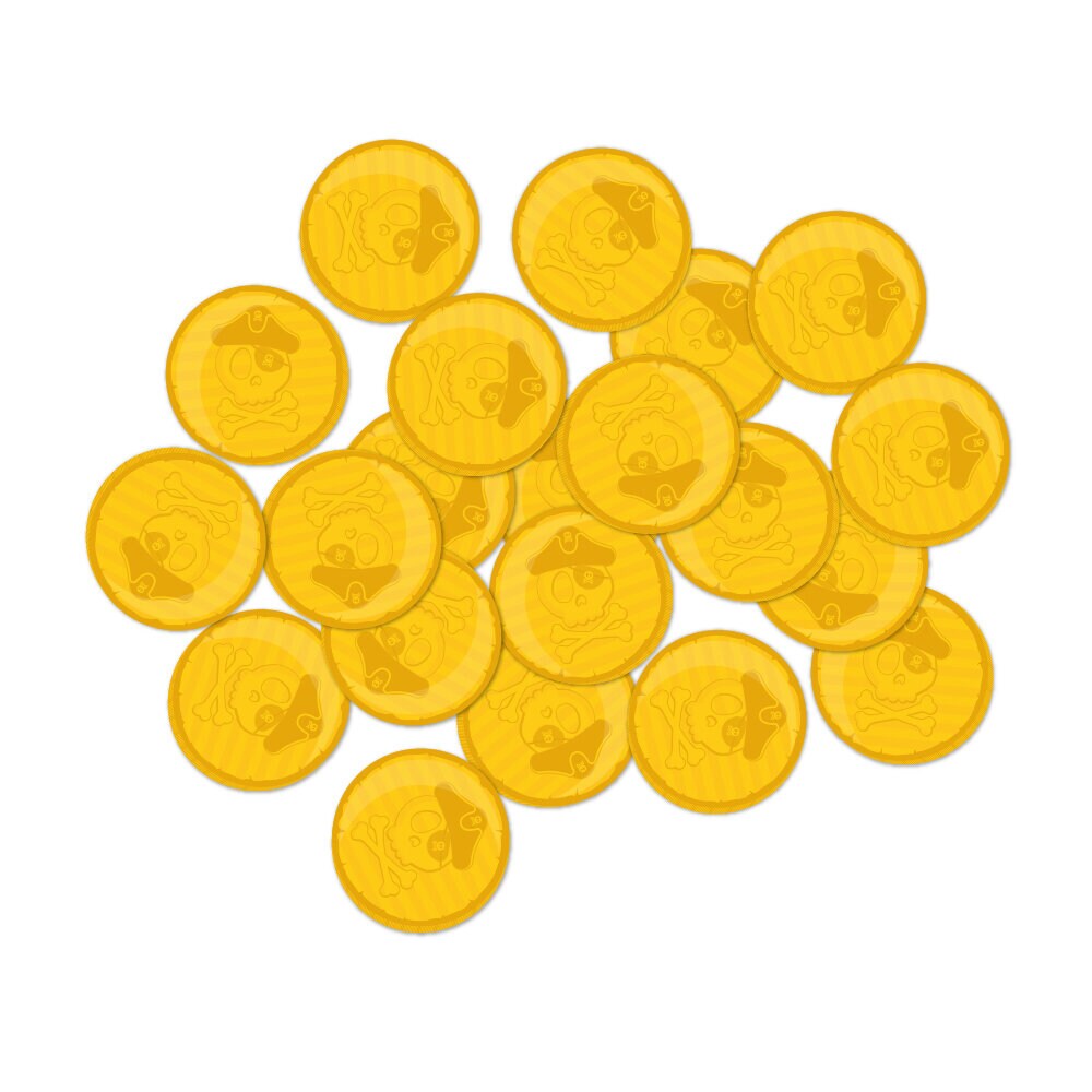 Pirat Hip Hip Ahoy Konfetti Guldmynter