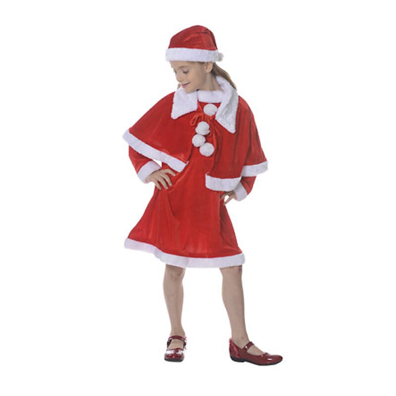 Mrs Santa Claus - Julemandskostume 5-6 år