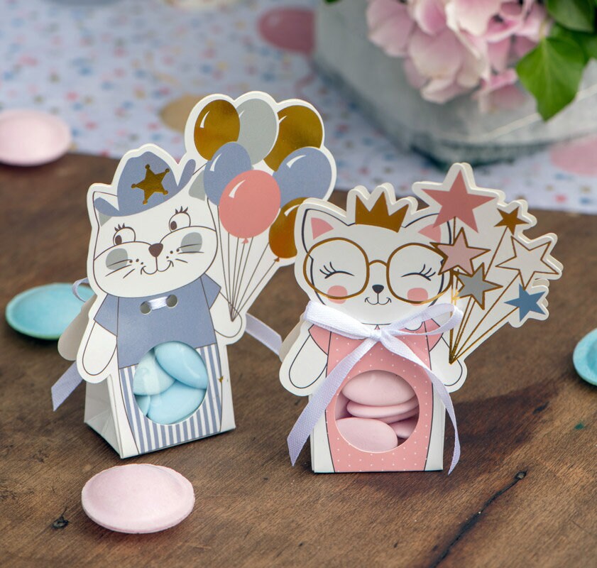 Kitty Party - Gaveæsker Lyserød 6 stk
