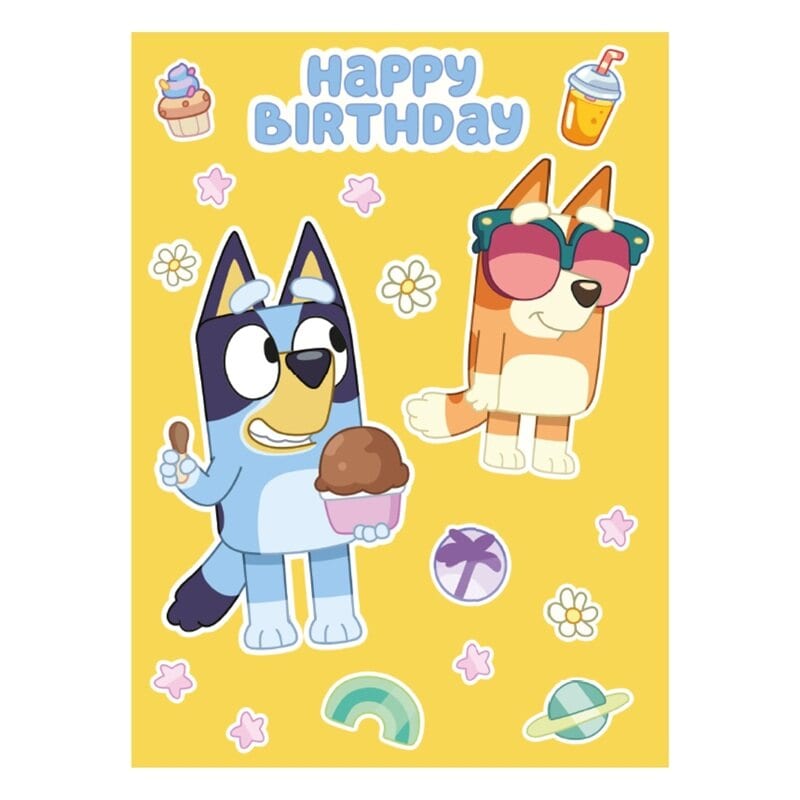 Bluey Fødselsdagskort