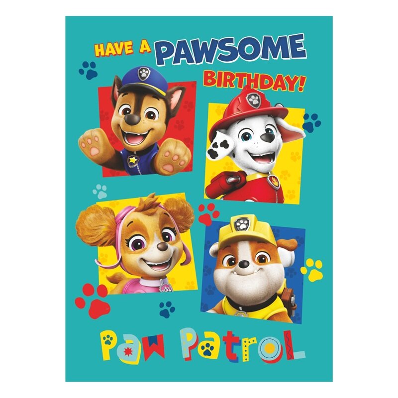 Paw Patrol Fødselsdagskort
