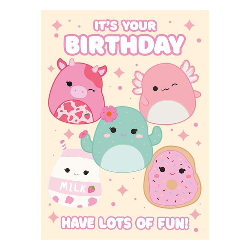 Squishmallows Fødselsdagskort
