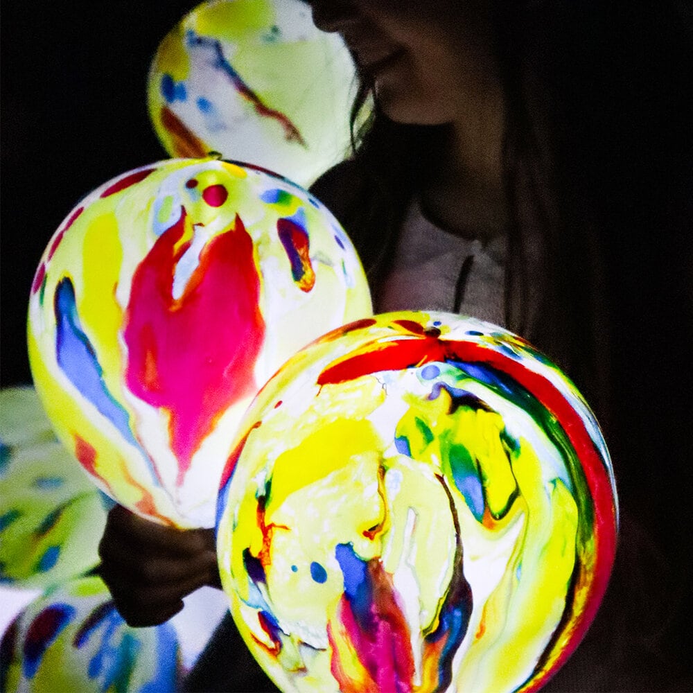 LED-balloner Disco Marble 5 stk