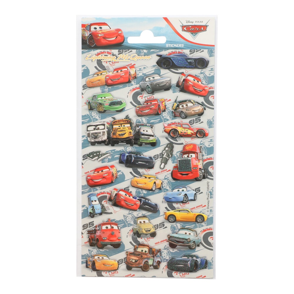 Disney Cars Glitter Klistermærker 24 stk