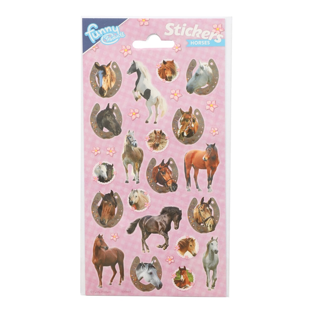 Klistermærker med heste 20 stk