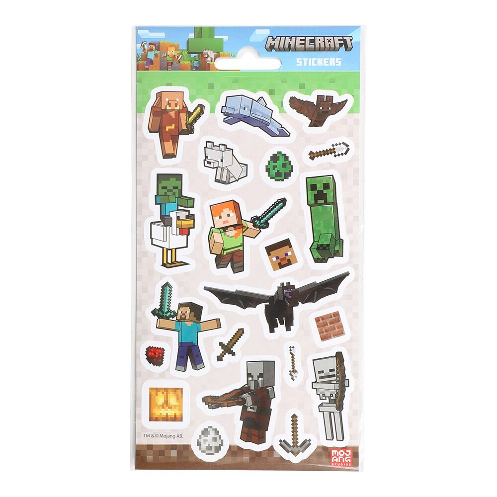 Minecraft Klistermærker 20 stk
